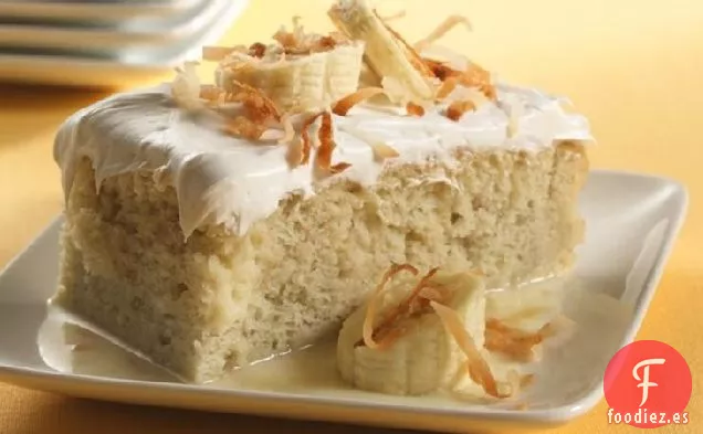Postre de Tres Leches de Plátano