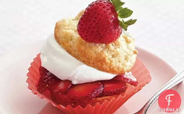 Cupcakes de Tarta de Fresa