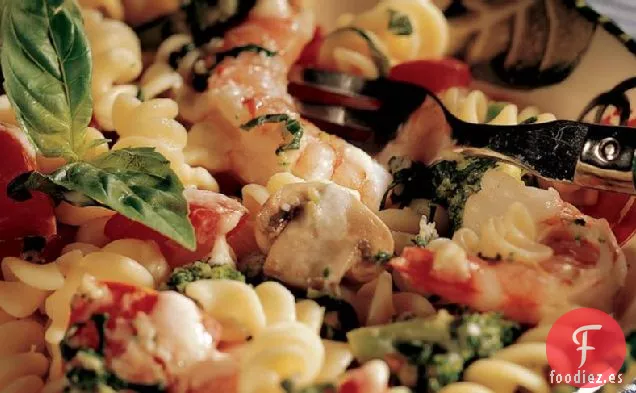 Pasta de Camarones Primavera