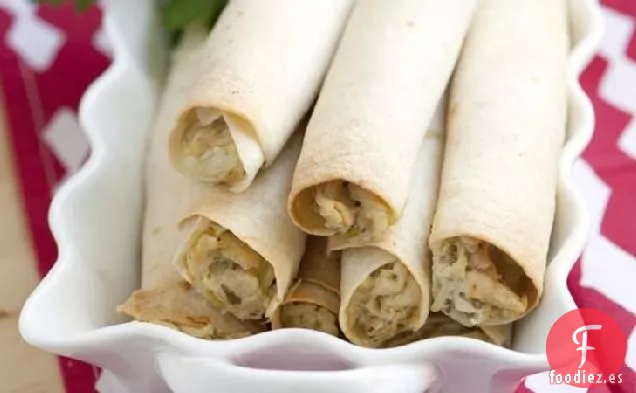 Taquitos de Pollo Cremosos al Horno