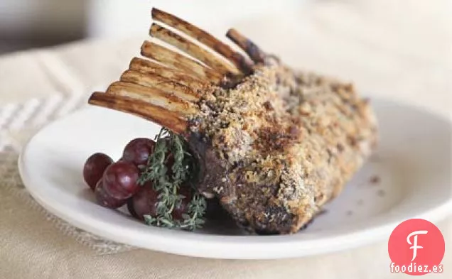 Costilla de Cordero Con Costra de Romero Y Salsa Balsámica
