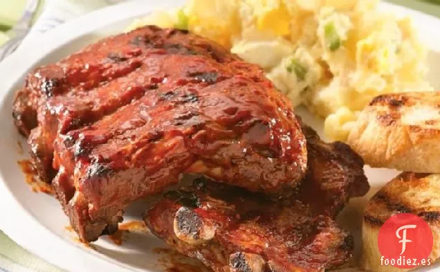 Costillas de Cocción Lenta a la Parrilla