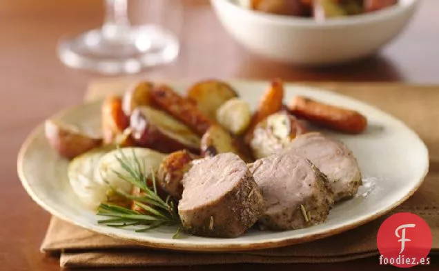 Lomo de Cerdo con Verduras Asadas