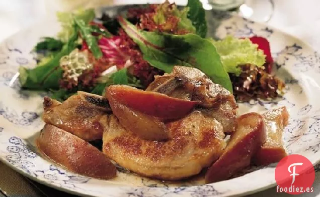 Chuletas de Cerdo y Manzanas