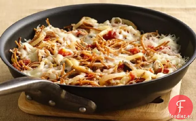 Sartén de Champiñones Mexicanos con Queso