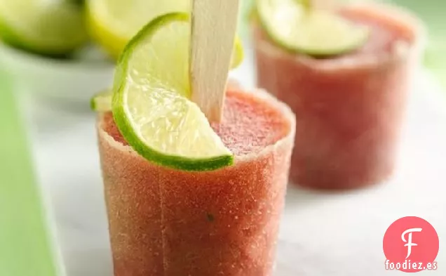 Pops de Cóctel de Mojito de Sandía
