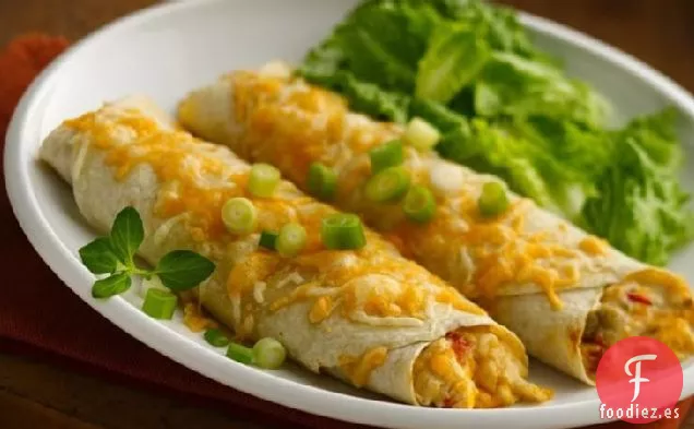 Enchiladas Fáciles de Pollo y Queso