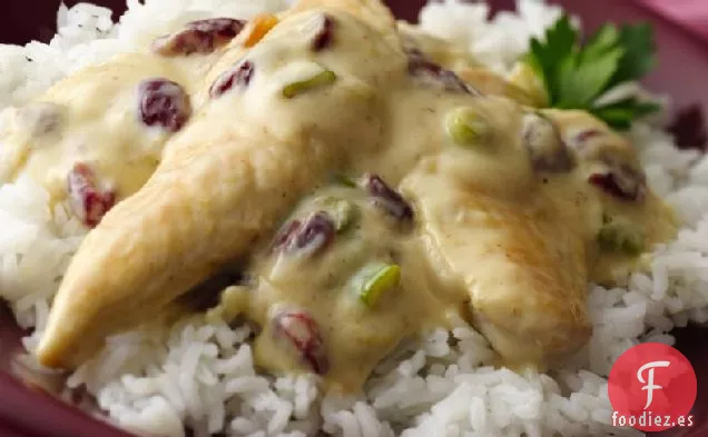 Pollo con Salsa de Arándano y Miel de Mostaza