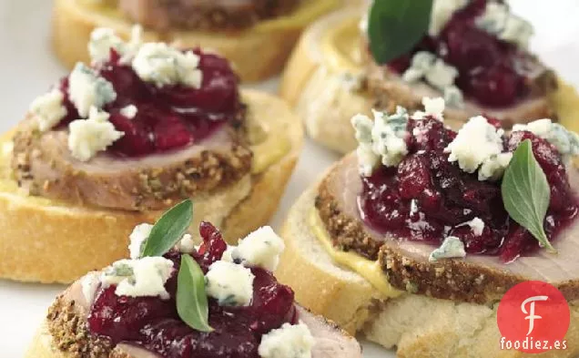 Crostini de Lomo de Cerdo con Especias