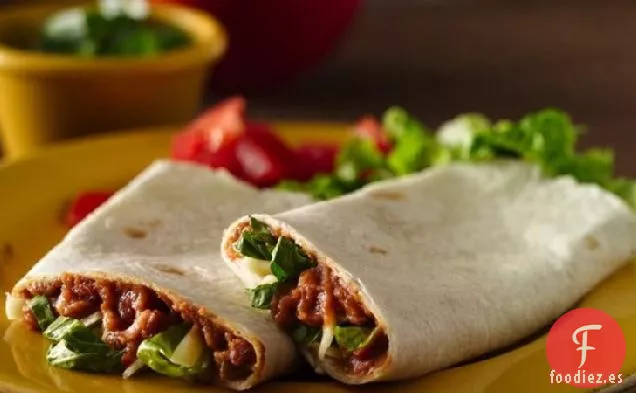 Rollitos de frijoles Refritos (más ligeros )