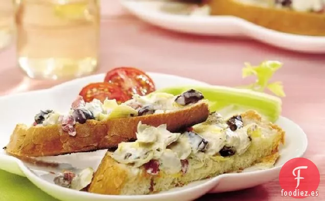 Bruschetta de Alcachofa a la Parrilla