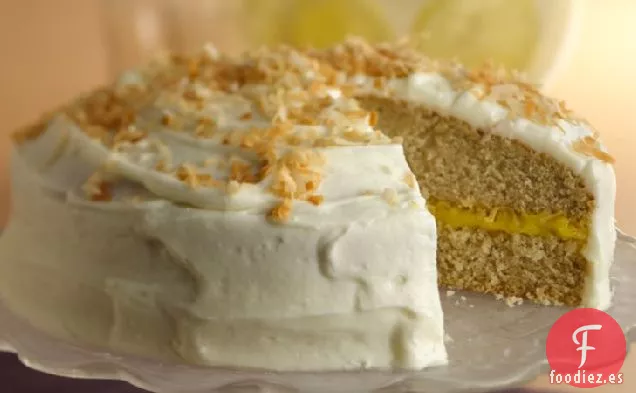 Pastel de Coco Relleno de Limón