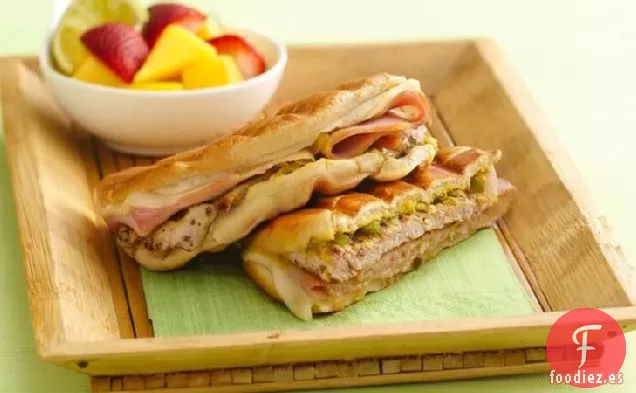 Sándwiches Prensados de Cerdo Cubano a La Parrilla