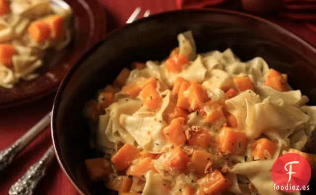 Pappardelle Fresco con Calabaza y Salsa de Crema de Tomillo