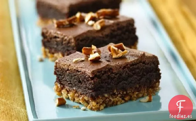Barras de Brownie de Pretzel