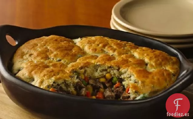 Pastel de Arroz Salvaje y Champiñones