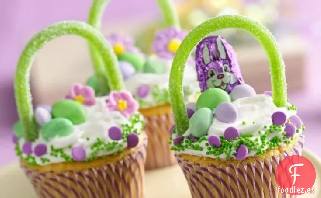 Cupcakes de Cesta de Pascua