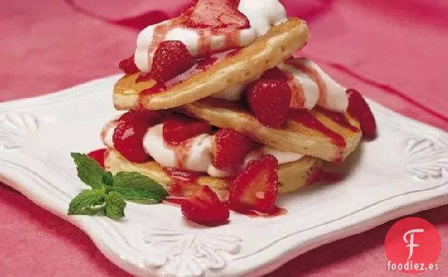 Tortitas de Fresas y Crema