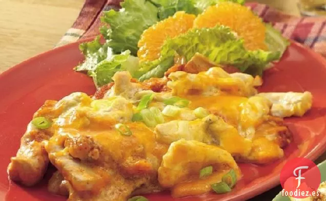 Horneado de Enchilada de Pollo durante la Noche