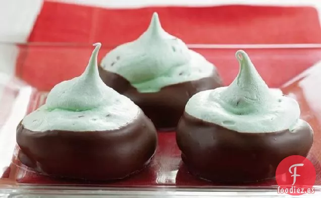 Merengues con Chispas de Chocolate y Menta Sin Gluten