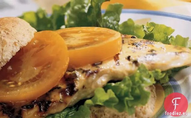 Sándwiches de Pollo a la Miel y Mostaza a la Parrilla