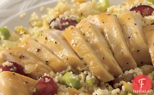 Ensalada de Cuscús con Pollo a la Miel y Mostaza