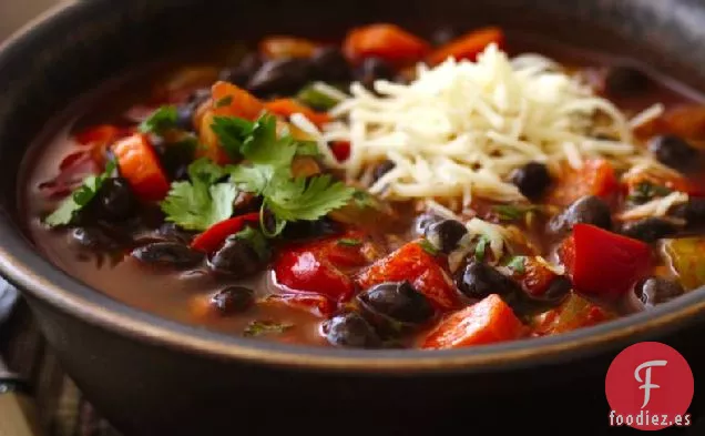 Chile de Frijoles Negros con Cilantro