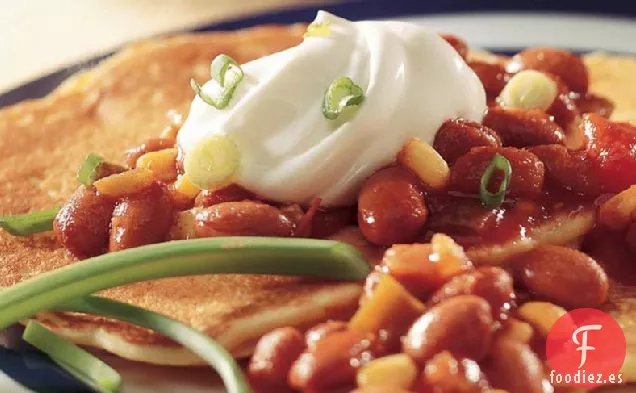 Tortitas de Harina de Maíz con cobertura de Chile