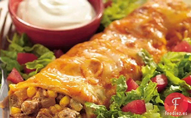Enchiladas de Carne y Chile Verde