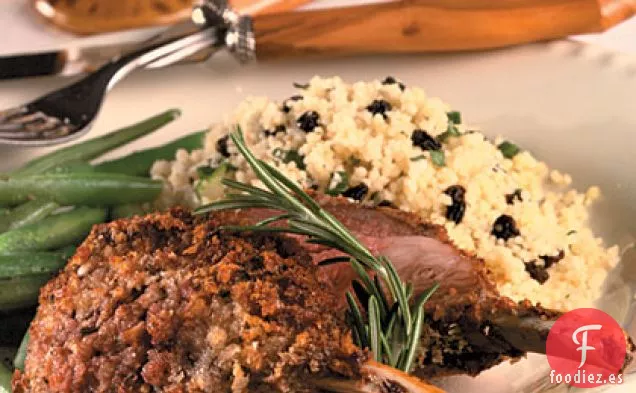 Costilla de Cordero con Costra de Ajo y Romero