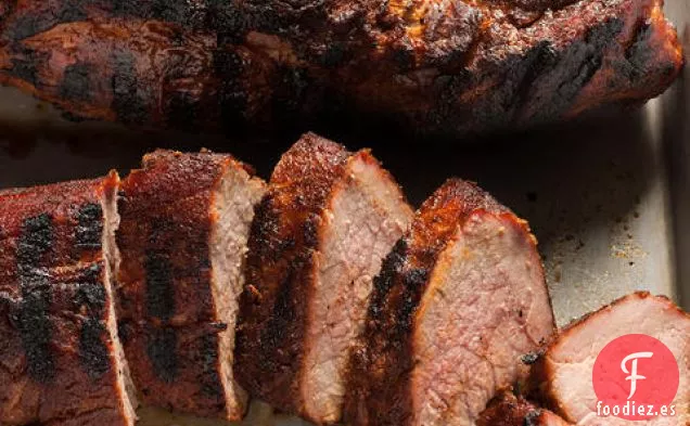 Lomo de Cerdo A La Parrilla Frotado con Café