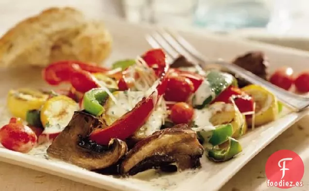 Ensalada de Verduras César a la Parrilla