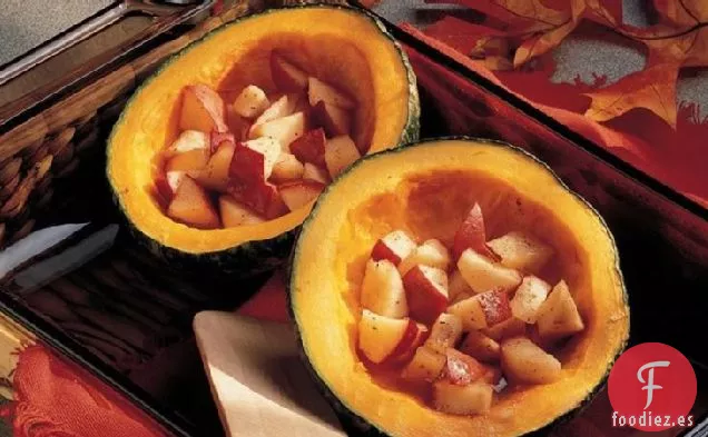 Calabaza de ranúnculo con Manzanas (Cocinando para 2)