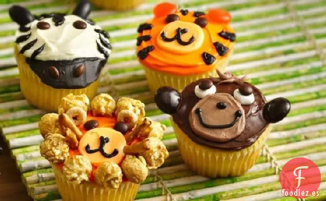 Cupcakes de Animales de la Selva