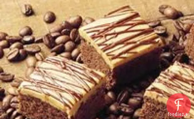 Brownies de Moca con Glaseado de Chocolate
