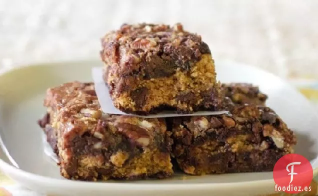 Barras de Galletas Brownie de Frambuesa