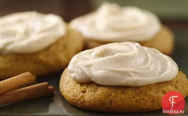 Galletas de Calabaza con Glaseado de Mantequilla Dorada