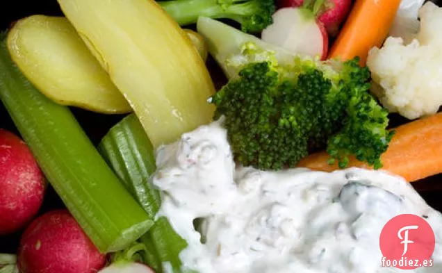 Salsa de Perejil de Oliva con Crudités