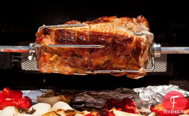 Lomo de Cerdo Asado Cubano con Pimientos y Cebollas