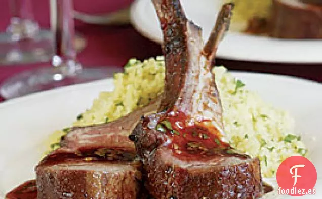 Costilla De Cordero Con Glaseado De Miel Ancha