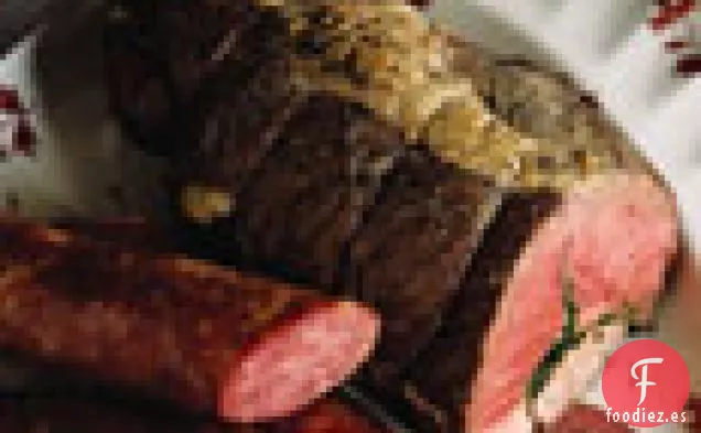 Pierna de Cordero Rellena de Hierbas