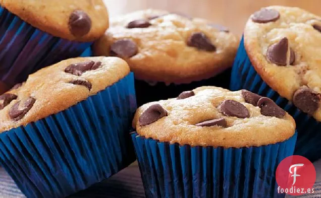 Muffins de Mantequilla de Maní y Chispas de Chocolate