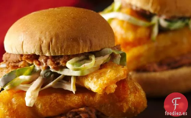 Deslizadores de Torta de Taco de Pescado