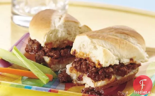 Sándwiches de Carne Ahumada a la Barbacoa de Cocción Lenta