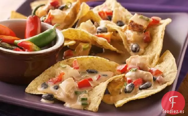 Nachos de Pollo Picantes de Cocción Lenta