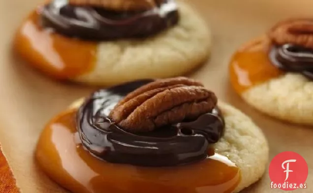 Galletas de Tortuga de Caramelo y Caramelo