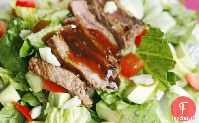 Ensalada Asiática de Carne a la Parrilla con Manchego