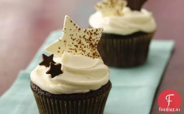 Cupcakes de Celebración con Estrellas