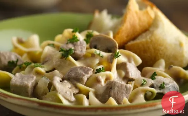 Estofado de Carne Strogonoff de Cocción Lenta