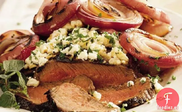 Carne a la Parrilla con queso Feta